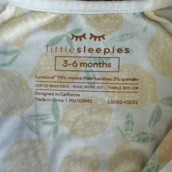 Little Sleepies Lemon Footie - Picture 6 of 7